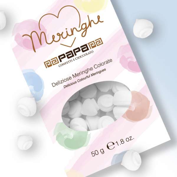 Confetti meringhette colore BIANCO 50 gr